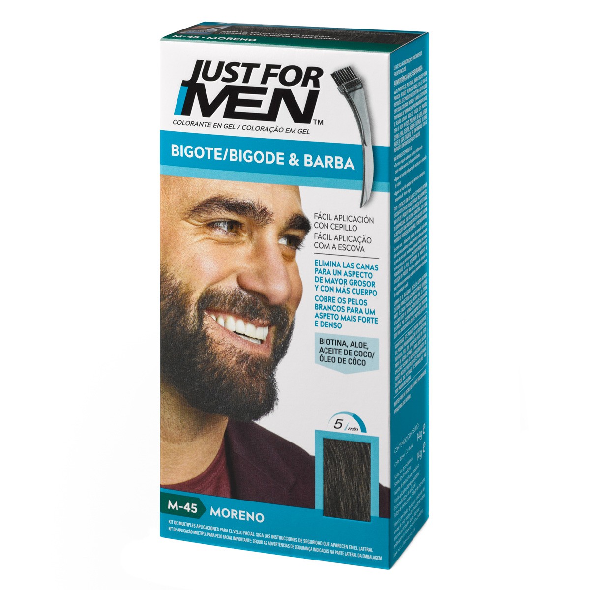 Just for men barba bigote moreno