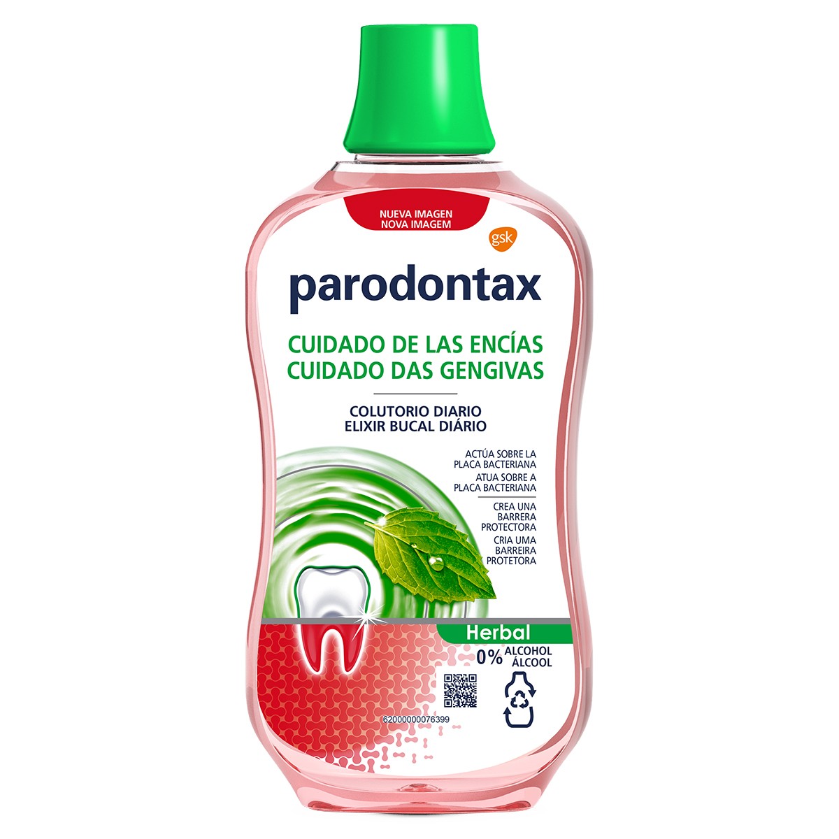 Parodontax Herbal colutorio protección diaria 500ml